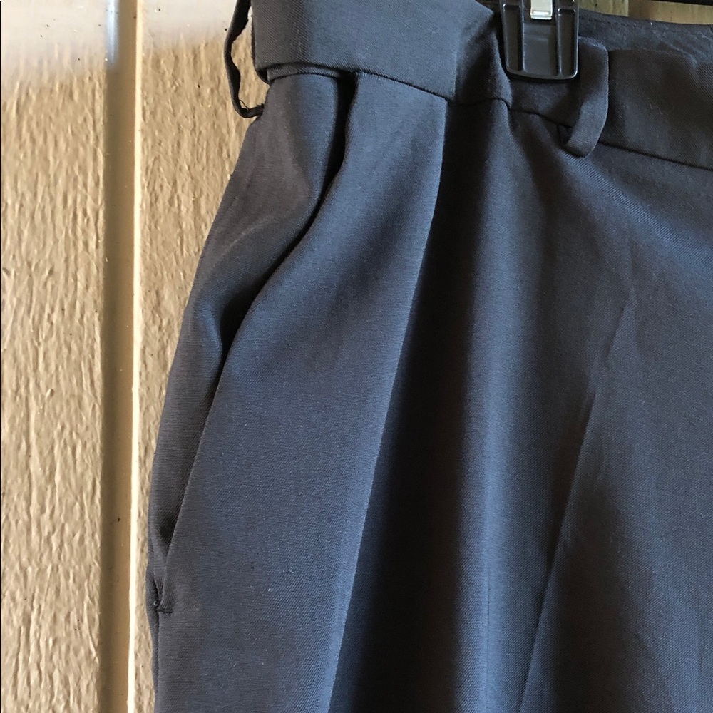 Van Heusen Black Men's Dress Pants - Straight Leg - Picture 2 of 4